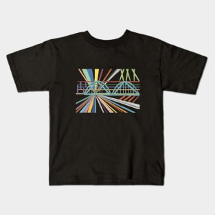 Abstract Rainbow Bridge Haleiwa Kids T-Shirt